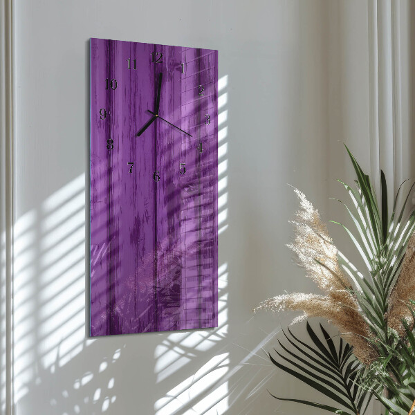 Horloge murale verticale Bois