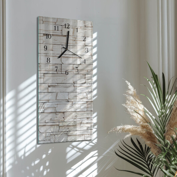 Horloge murale verticale Mâchefer