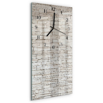 Horloge murale verticale Mâchefer