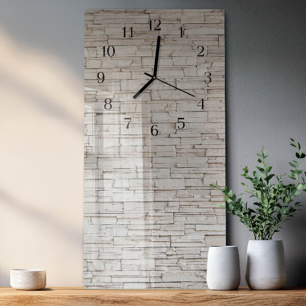 Horloge murale verticale Mâchefer
