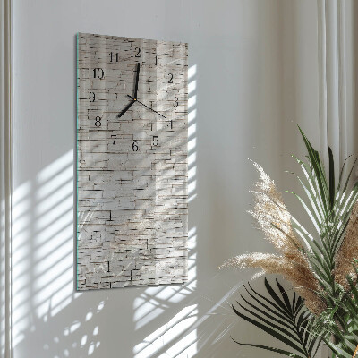 Horloge murale verticale Mâchefer