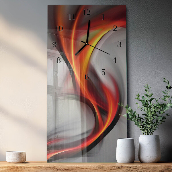 Horloge murale verticale Abstraction