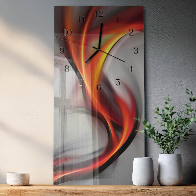 Horloge murale verticale Abstraction