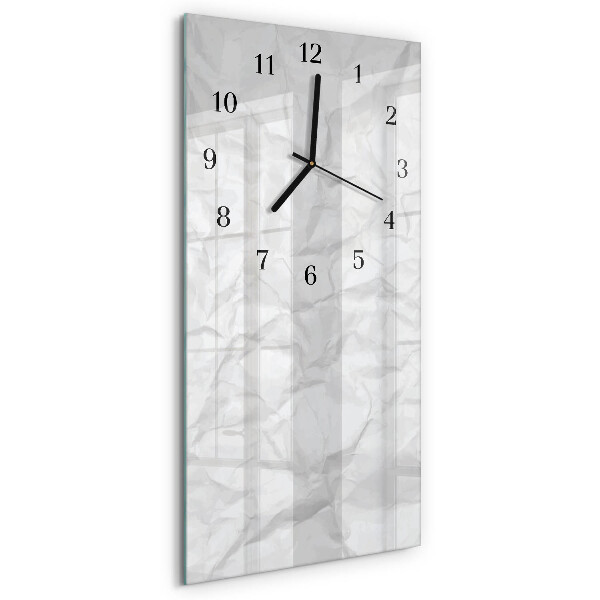 Horloge murale verticale Feuille de papier