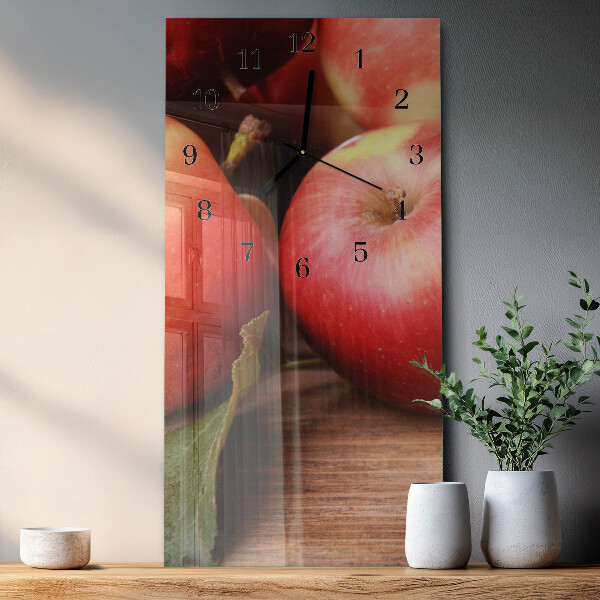 Horloge murale verticale Pomme