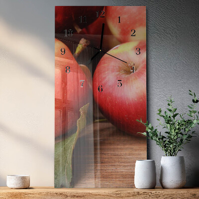 Horloge murale verticale Pomme