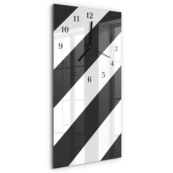 Horloge murale verticale Rayures