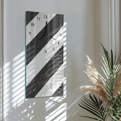 Horloge murale verticale Rayures