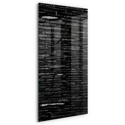 Horloge murale verticale Pierres