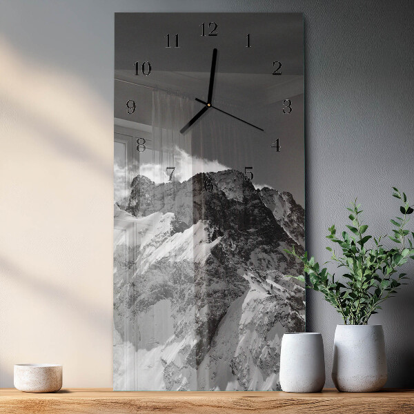 Horloge murale verticale Montagne