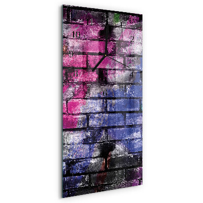 Horloge murale verticale Brique