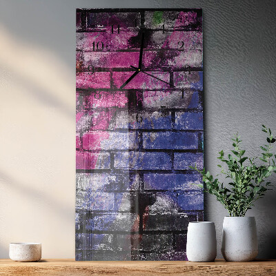 Horloge murale verticale Brique