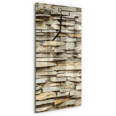 Horloge murale verticale Pierres