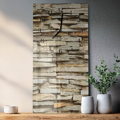 Horloge murale verticale Pierres