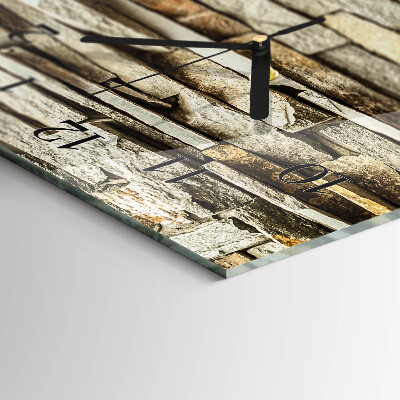 Horloge murale verticale Pierres