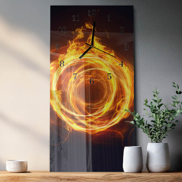 Horloge murale verticale Vortex