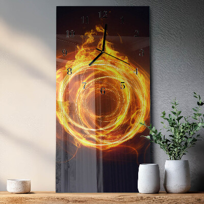 Horloge murale verticale Vortex
