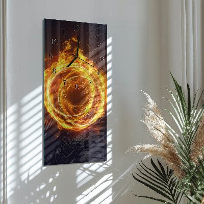 Horloge murale verticale Vortex