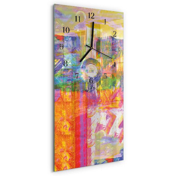 Horloge murale verticale Chaos