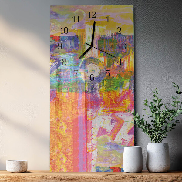 Horloge murale verticale Chaos