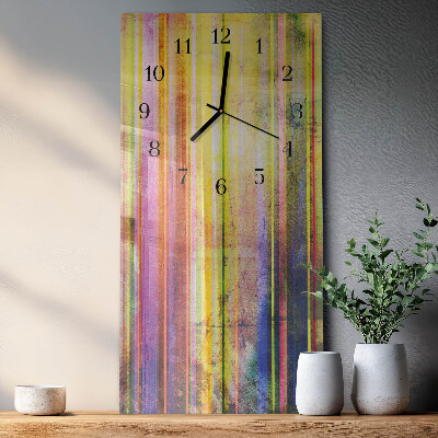 Horloge murale verticale Bois