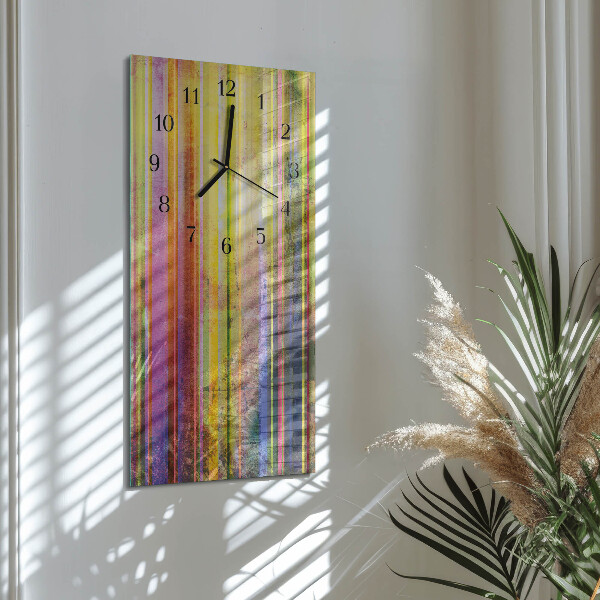Horloge murale verticale Bois