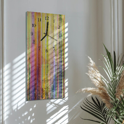 Horloge murale verticale Bois