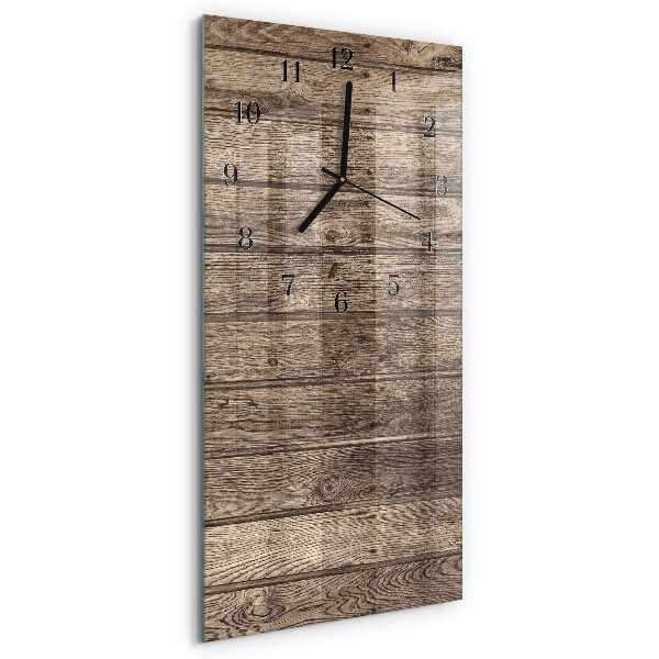 Horloge murale verticale Bois