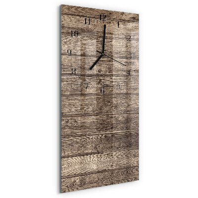 Horloge murale verticale Bois