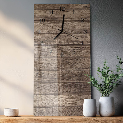 Horloge murale verticale Bois