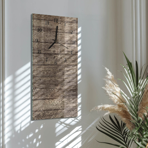 Horloge murale verticale Bois