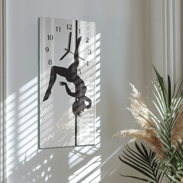 Horloge murale verticale Pole Dancer