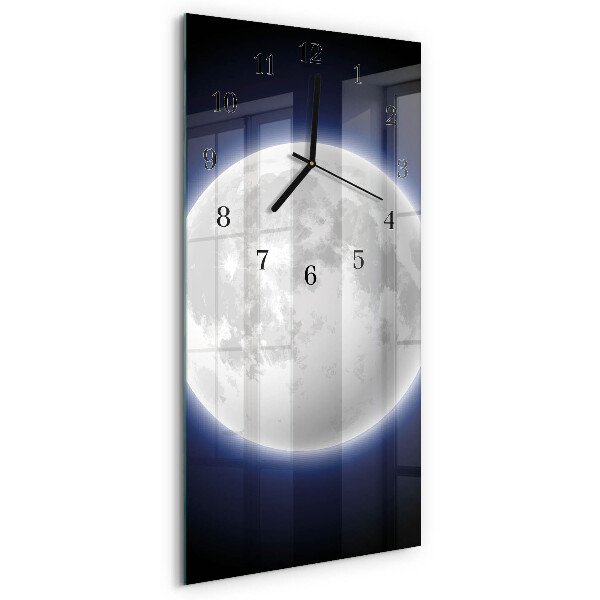 Horloge murale verticale Lune