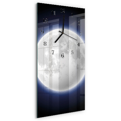 Horloge murale verticale Lune