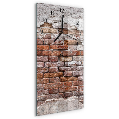 Horloge murale verticale Brique