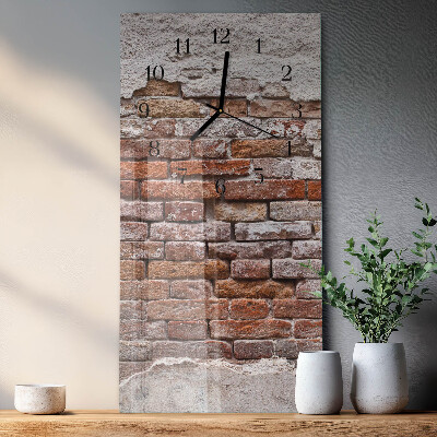 Horloge murale verticale Brique