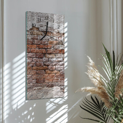 Horloge murale verticale Brique