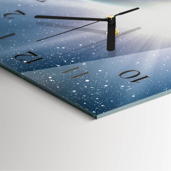Horloge murale verticale Terre Weltall