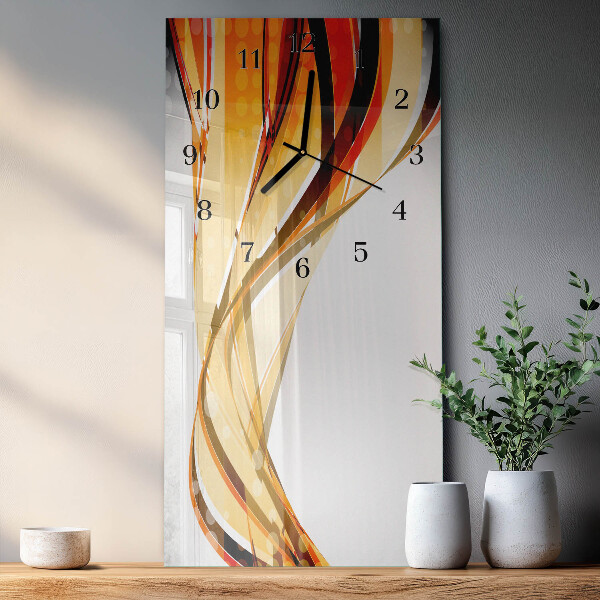 Horloge murale verticale Abstraction