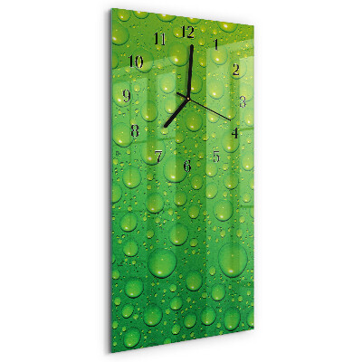 Horloge murale verticale Gouttes