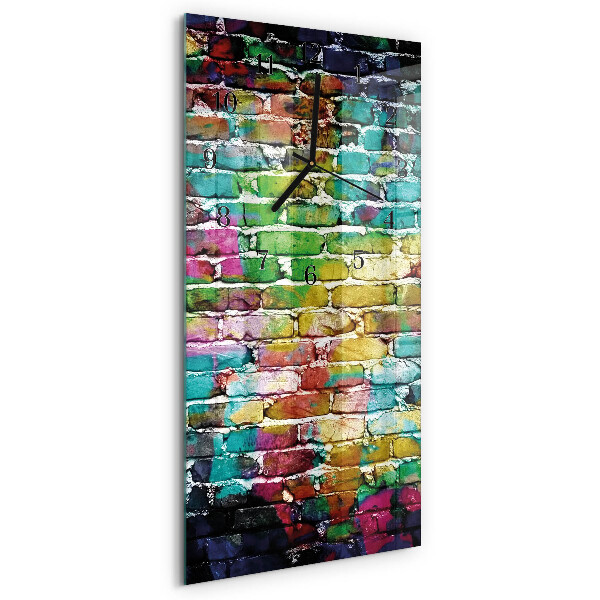Horloge murale verticale Brique
