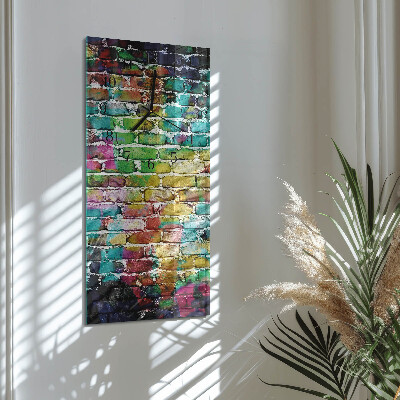 Horloge murale verticale Brique