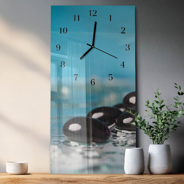 Horloge murale verticale Pierres