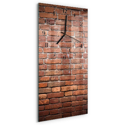 Horloge murale verticale Brique