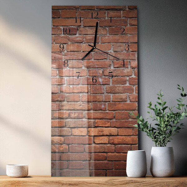 Horloge murale verticale Brique