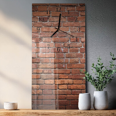 Horloge murale verticale Brique