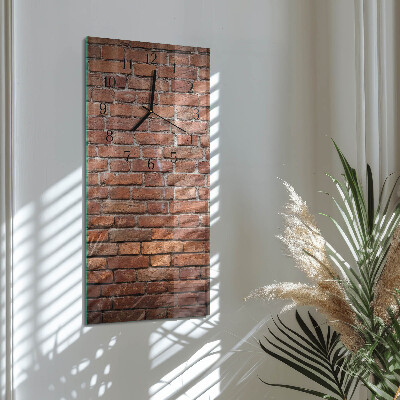 Horloge murale verticale Brique