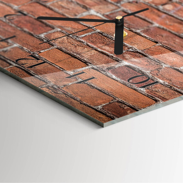 Horloge murale verticale Brique