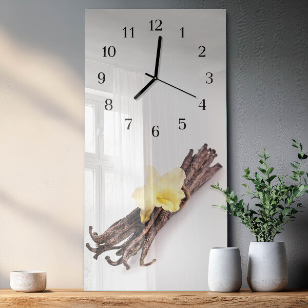 Horloge murale verticale Vanille