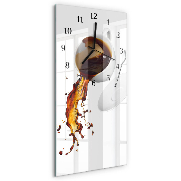 Horloge murale verticale Café